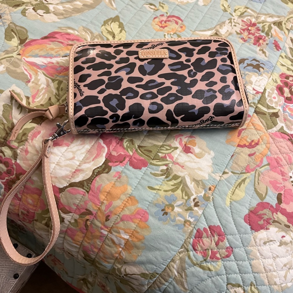 Brand New Consuela Blue Jag Wristlet/Wallet